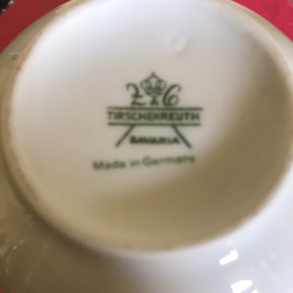 Tirschenreuth Bavaria 2 piece Sugar bowl w/ lid and creamer set made in Germany - Picture 4 of 7